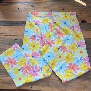 Cat & Jack Girls‎ Floral Print Leggings Size L (10/12) Colorful Spring